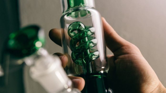 Close Up Marijuana Bong